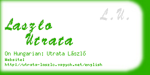 laszlo utrata business card